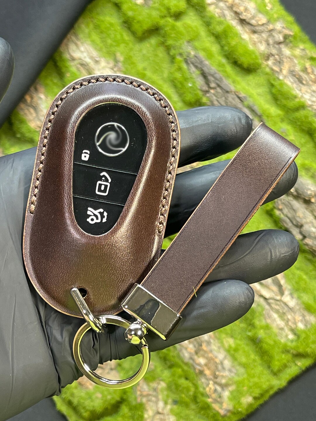 S Class Car Key Case, Benz Key Chain, Leather Car Key Fob Cover, Remote ...
