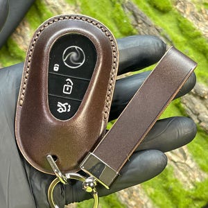 S class Car key Case, Benz key chain, Leather Car Key Fob cover, Remote Key Case, Car Key Case, Smart Key Leather Case for new car gift