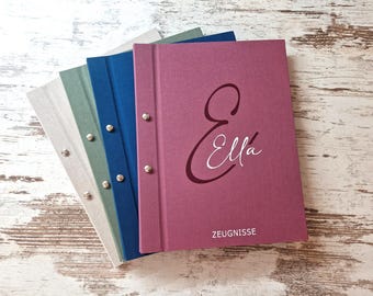 personalisierte Zeugnismappe
