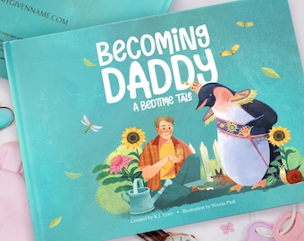 Premier livre pour papa, cadeau pour papa, livre personnalisé pour papa, futur papa, cadeau pour futur papa, cadeau personnalisé pour papa