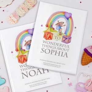 Custom Book for Child, Personalized Baby Gift, First Birthday Gift, Baby Nursery Book,