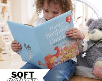 Personalized Birthday Book: Watercolor Story, Baby Girl Gift
