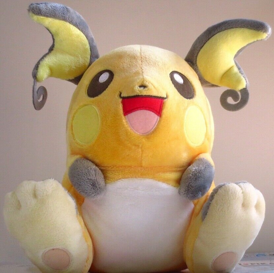 Pokemon RAICHU yellow Plush Doll RARE FIND | Etsy