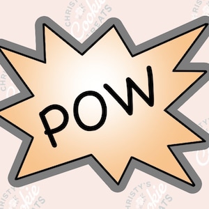 Pow Plaque Cookie Cutter