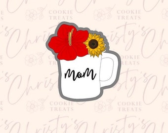 Floral Mug Cookie Cutter