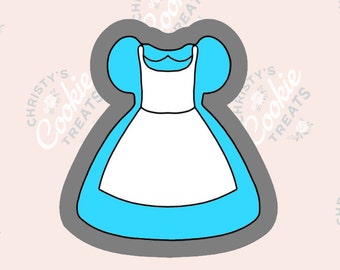 Alice Dress Cookie Cutter