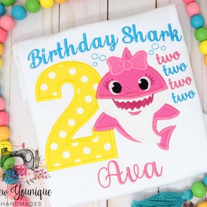 Baby Shark Birthday Shirt Etsy Baby Shark Birthday Shirt Etsy