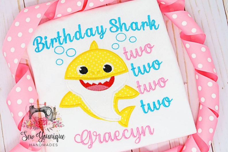 Baby Shark Inspired Birthday Shirt 2nd Birthday Two Two Two Etsy Baby Shark Inspired Birthday Shirt 2nd Birthday Two Two Two Etsy