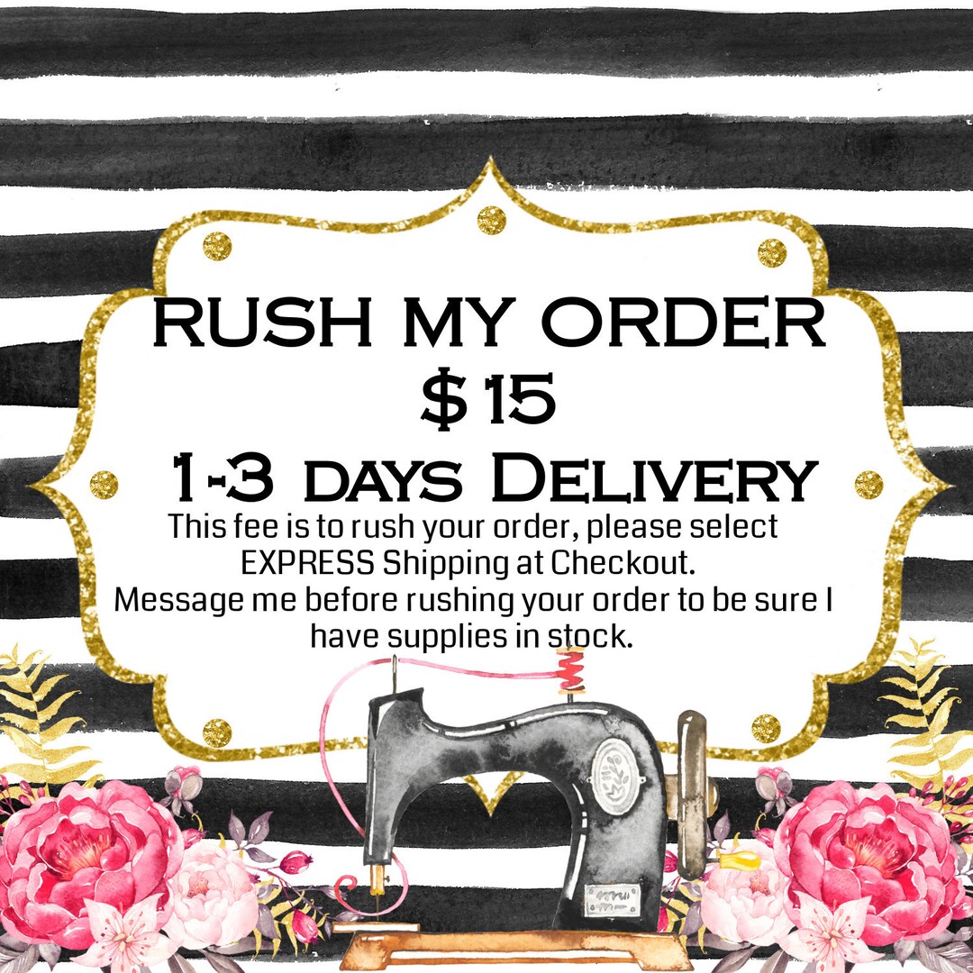 Rush My Order Fee - Etsy