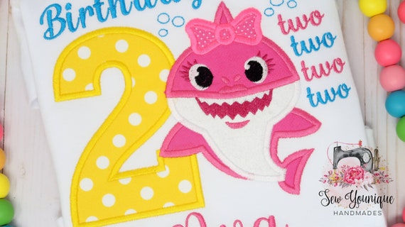 Baby Shark Inspired Birthday Shirt 2nd Birthday Two Two Two Etsy Canada Baby Shark Inspired Birthday Shirt 2nd Birthday Two Two Two Etsy Canada