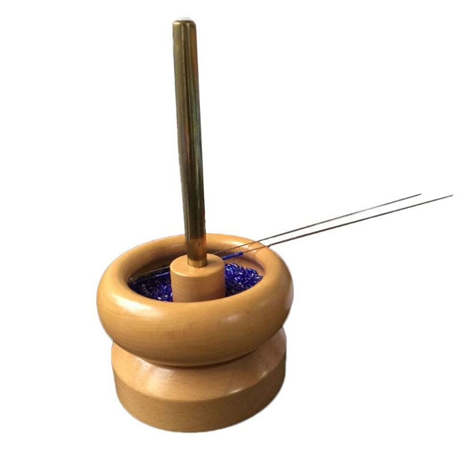 Wooden Bead Spinner Loader Bowl String Seed Beads Chain Tool Etsy