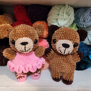 Teddy Bear Pattern With Ballerina MOD