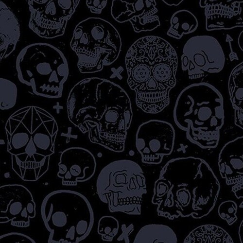 Skull Fabric by the Yard Freak Out Quilting Cotton Michael - Etsy