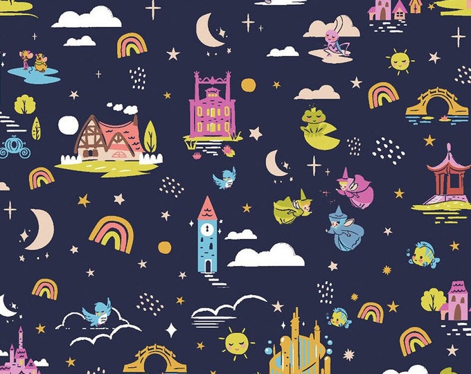 Disney Princess Fabric -- Icons From Disney's Fairytales Repeated on ...