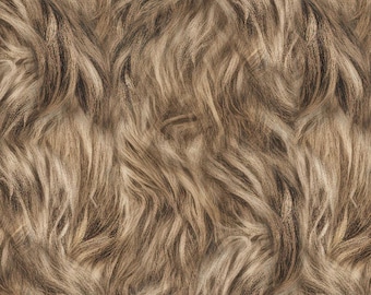 Bigfoot fabric -- Repeated Bigfoot fur -- 100% cotton quilting fabric