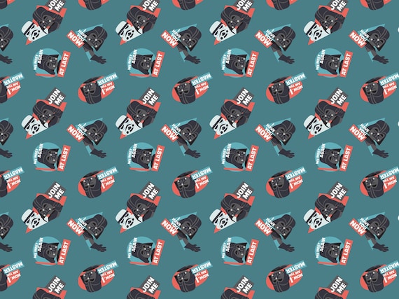 Meterware Stoff Darth Vader Darth Vader Star Wars Stoff Baumwolle