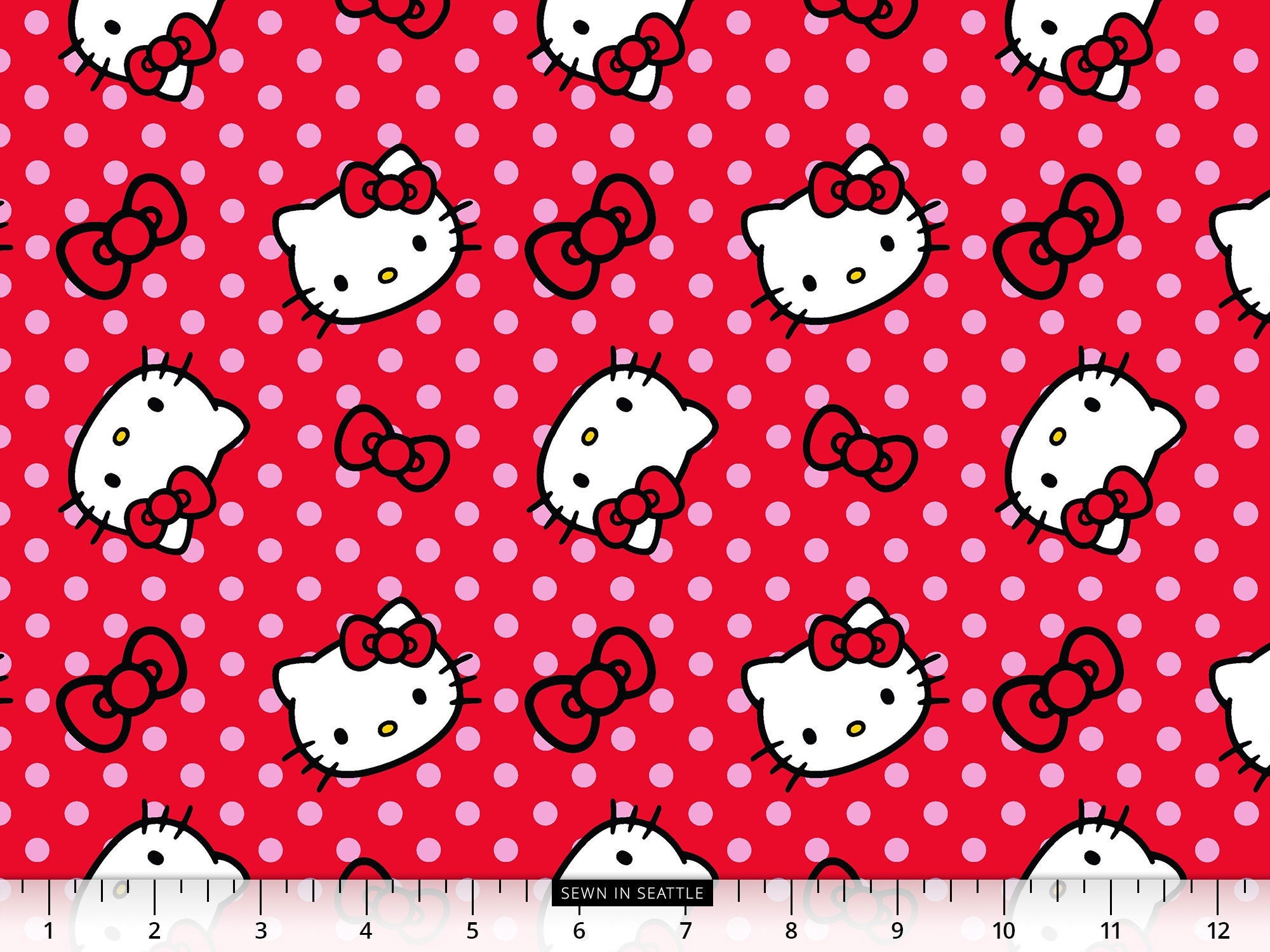 Hello Kitty Pattern Wallpaper