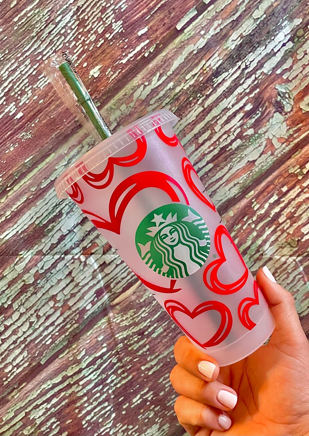 Hearts Starbucks Coffee / Valentines Starbucks Gift / Valentines