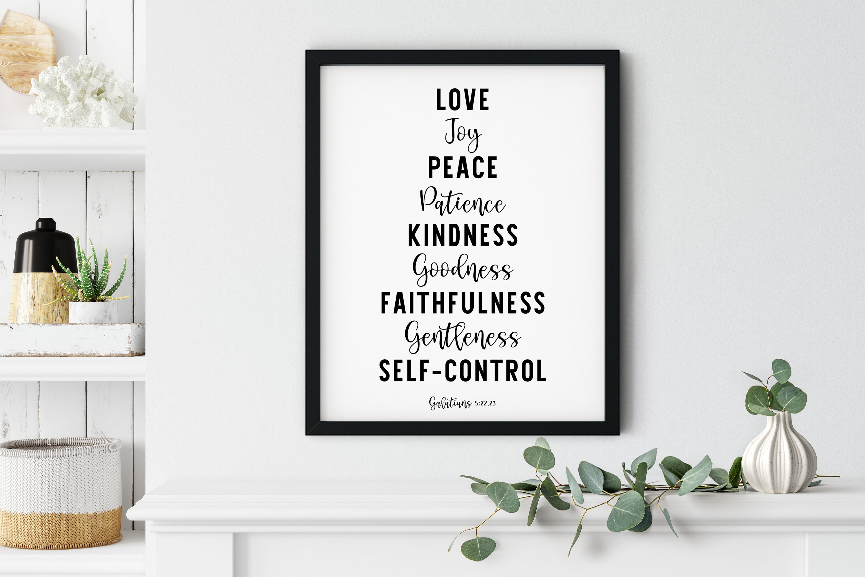 Love Joy Peace Patience Kindness Fruit of the Spirit | Etsy