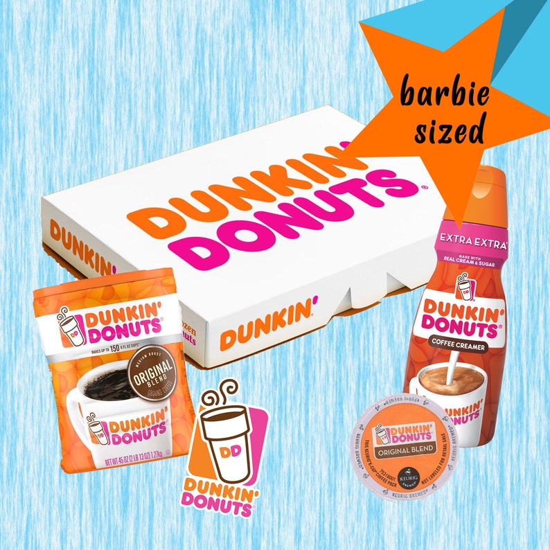 Printable 1:6 Miniature Scale Dunkin' Donuts Pack Doll | Etsy
