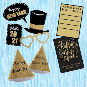 Printable 1:3 Miniature Scale New Years Pack | Doll Toys | Doll Food | DIY | Ball Jointed Doll | American Girl Doll