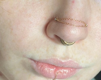 Nose Chain Etsy