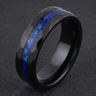 Homxi Anello Uomo In Carburo Di Tungsteno - Opaco Rotondo, Larghezze 4/6/8 Mm - Anello Fidanzamento Donna In Argento, Incisione Personalizzabile