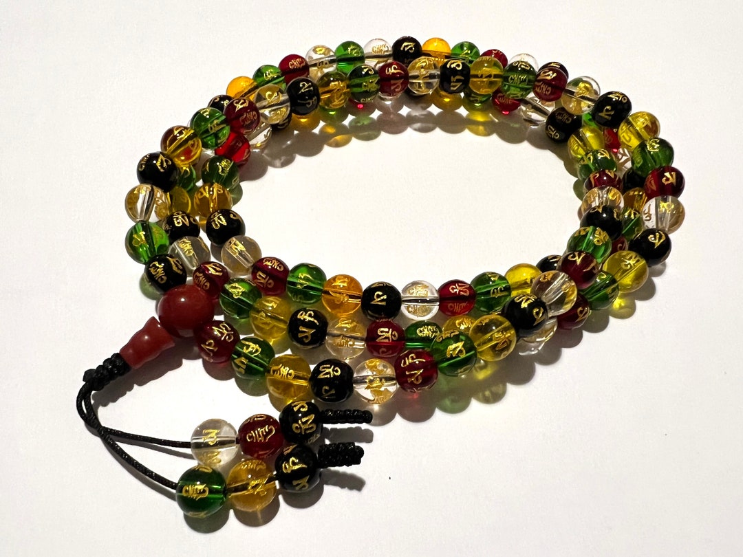 Handmade Genuine Sandalwood Tibetan Seven Chakra Yoga Meditation Mala Prayer Bead Necklace main image 1