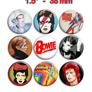 David Bowie - button / clip / magnet 1.5" - 3.8cm