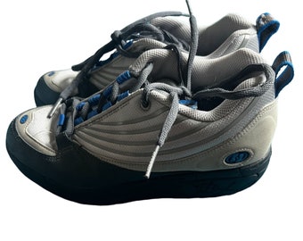 Vintage Heelys Rage 7012 Charcoal/Silver/Blue Skate Shoes Boy’s Size 7