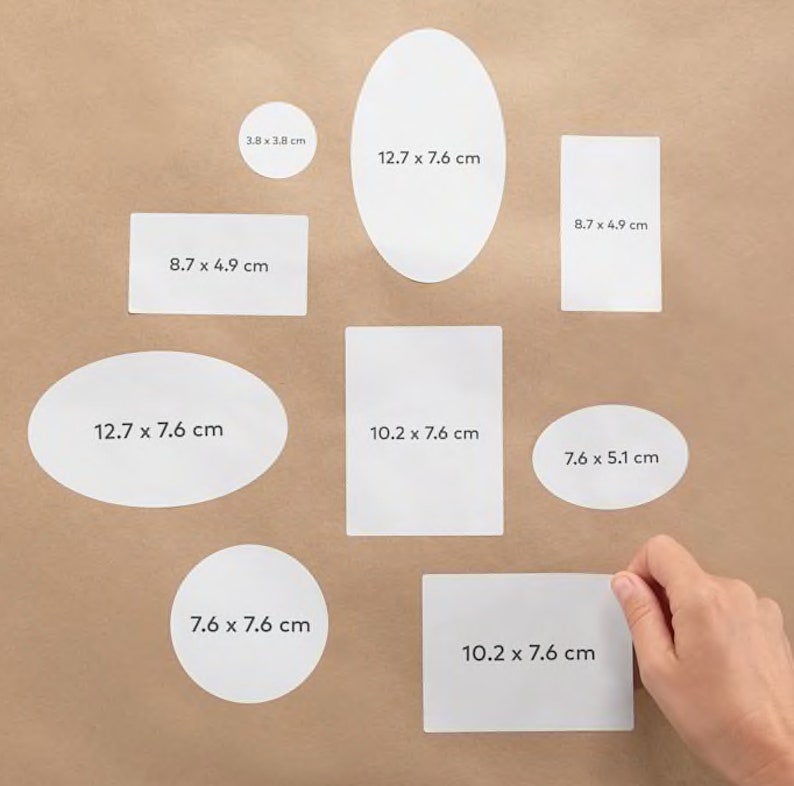 Custom personalised stickers circular square stickers with your text or business logo round Business Postage labels rectangle