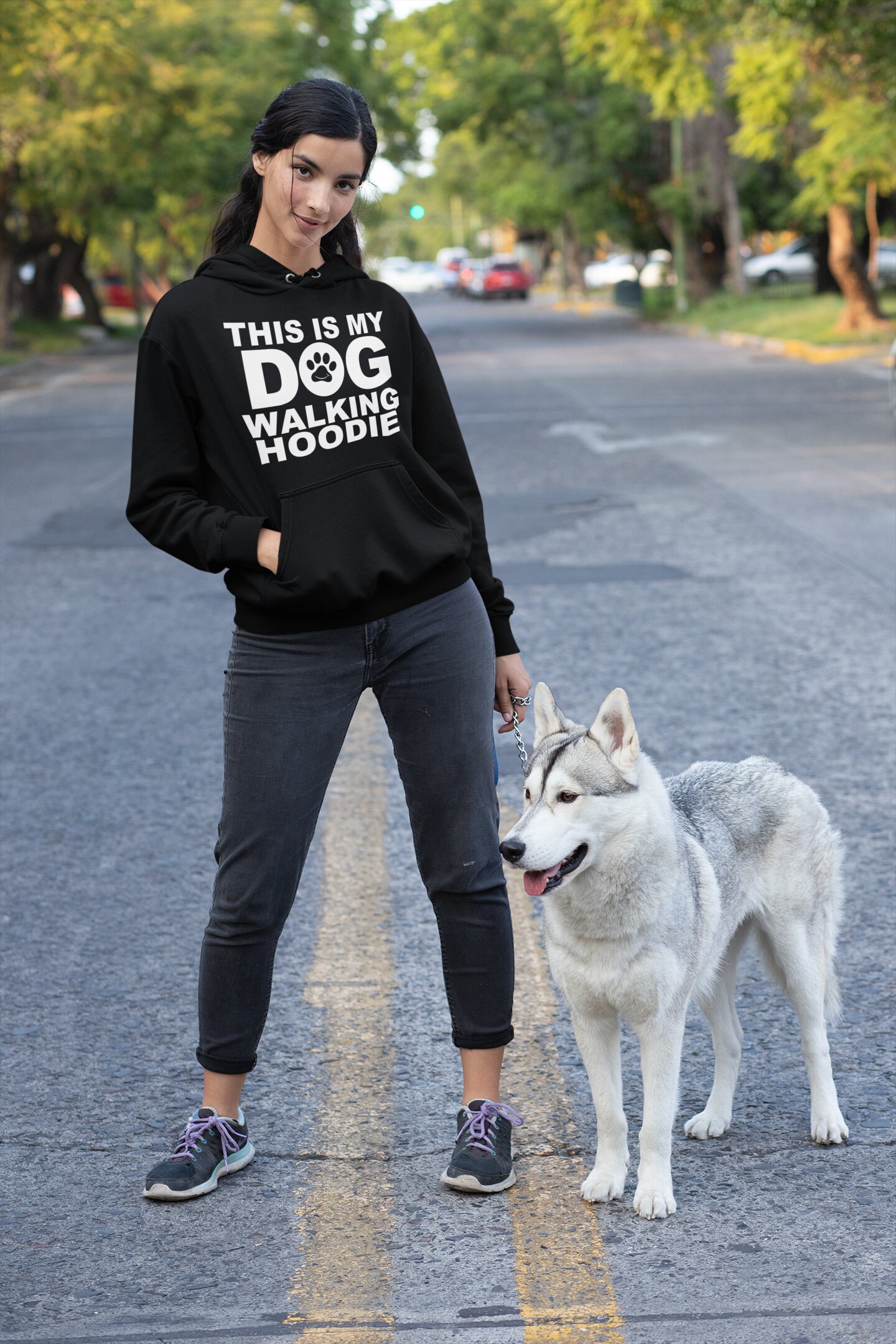 Dog walking hoodie hotsell