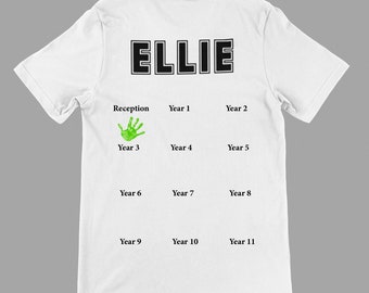 Personalized Watch Me Grow Handprint Keepsake T-shirt