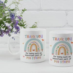 Thank You Teacher Mug – Teacher Gift, End of Term Coffee Cup Gift