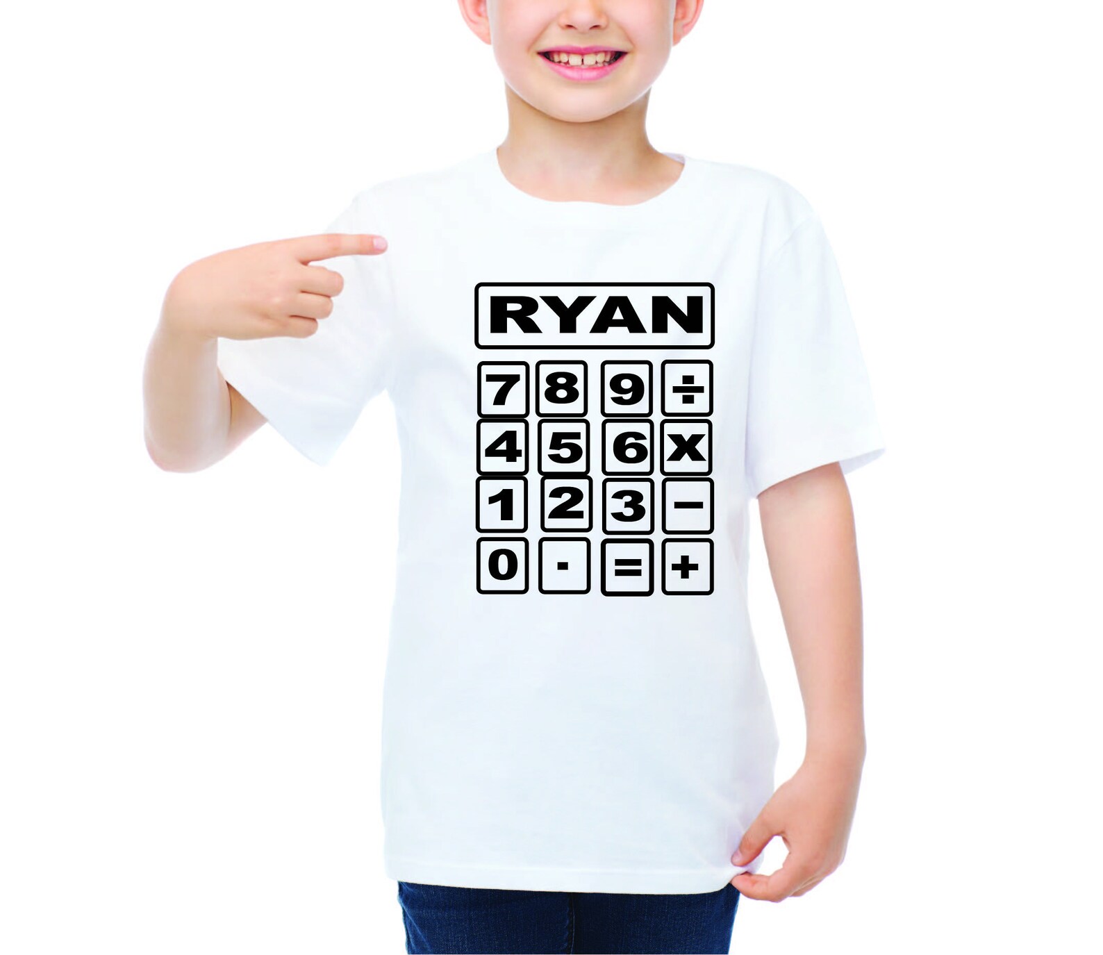 Personalised School Number Maths Day Tshirts Tops Etsy