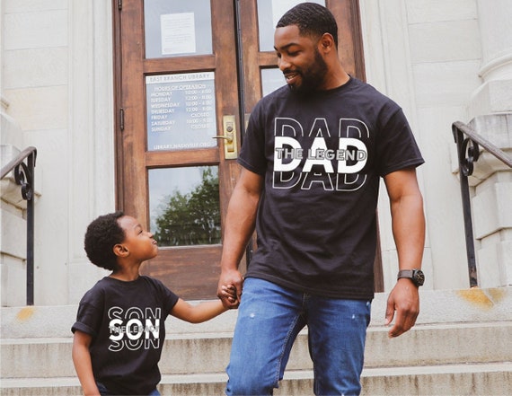 Dad Son Legend Legacy Matching Father Son Dad Gift T-shirts