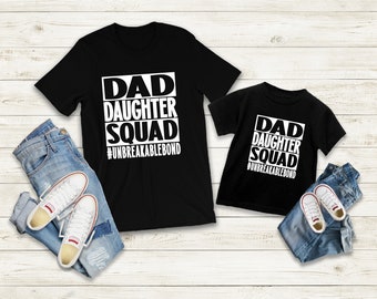 Dad & Daughter Matching Unbreakable Bond T-Shirts Father Daughter Tops