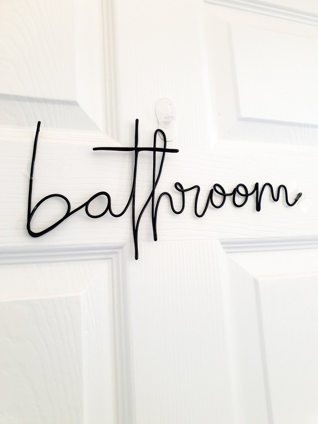 Handmade Bathroom Wire Word/ Wire Sign/ Home Decor/ Handmade / Bathroom