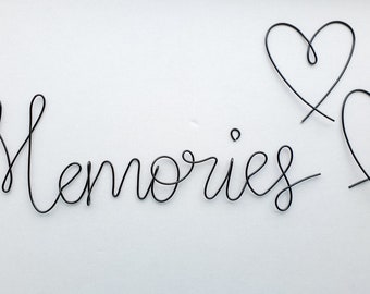Memories Word Art Etsy Uk