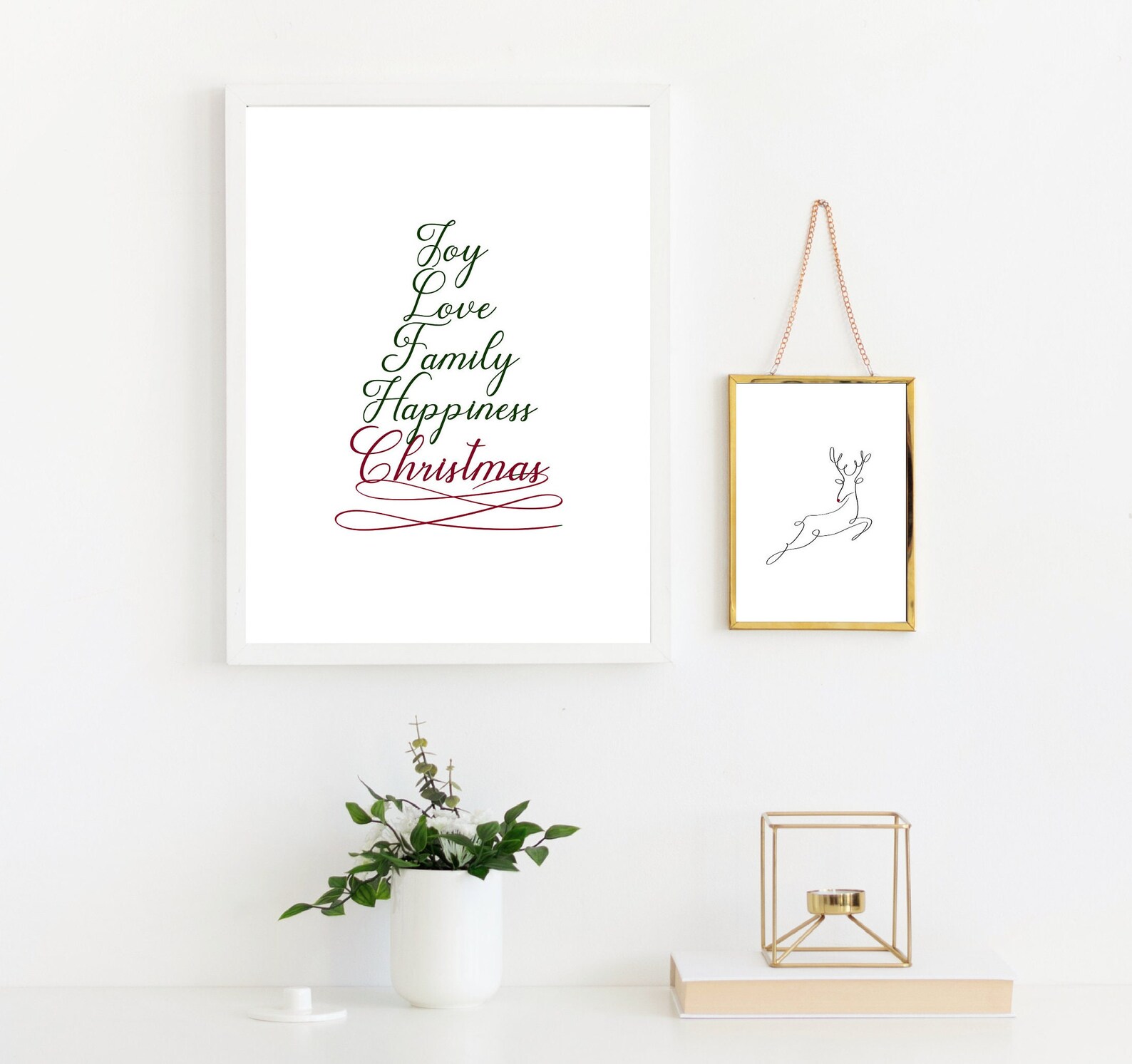 Christmas Wall Art Christmas Printables Christmas Decor - Etsy