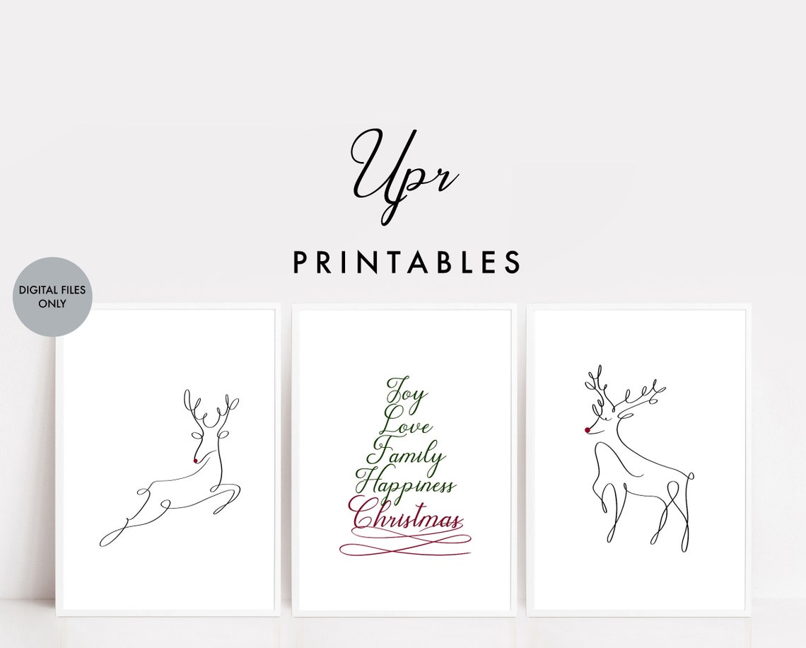 Christmas Wall Art Christmas Printables Christmas Decor - Etsy