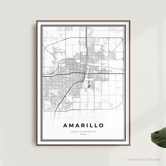 Amarillo Map Print Amarillo Street - Il 570xN.2595148384 Tbch