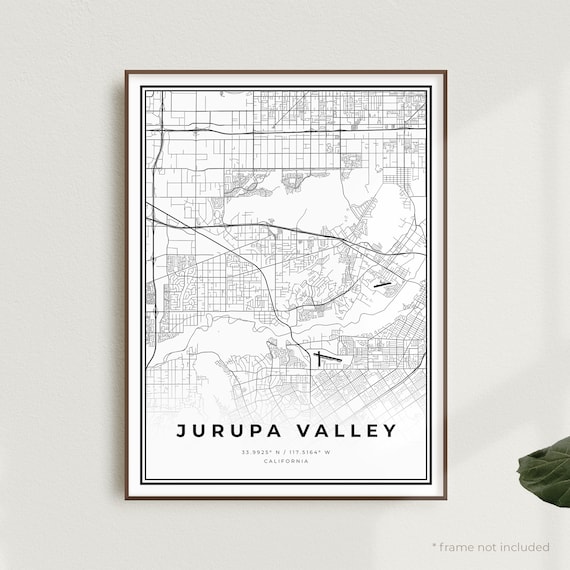 Jurupa Valley Map Print