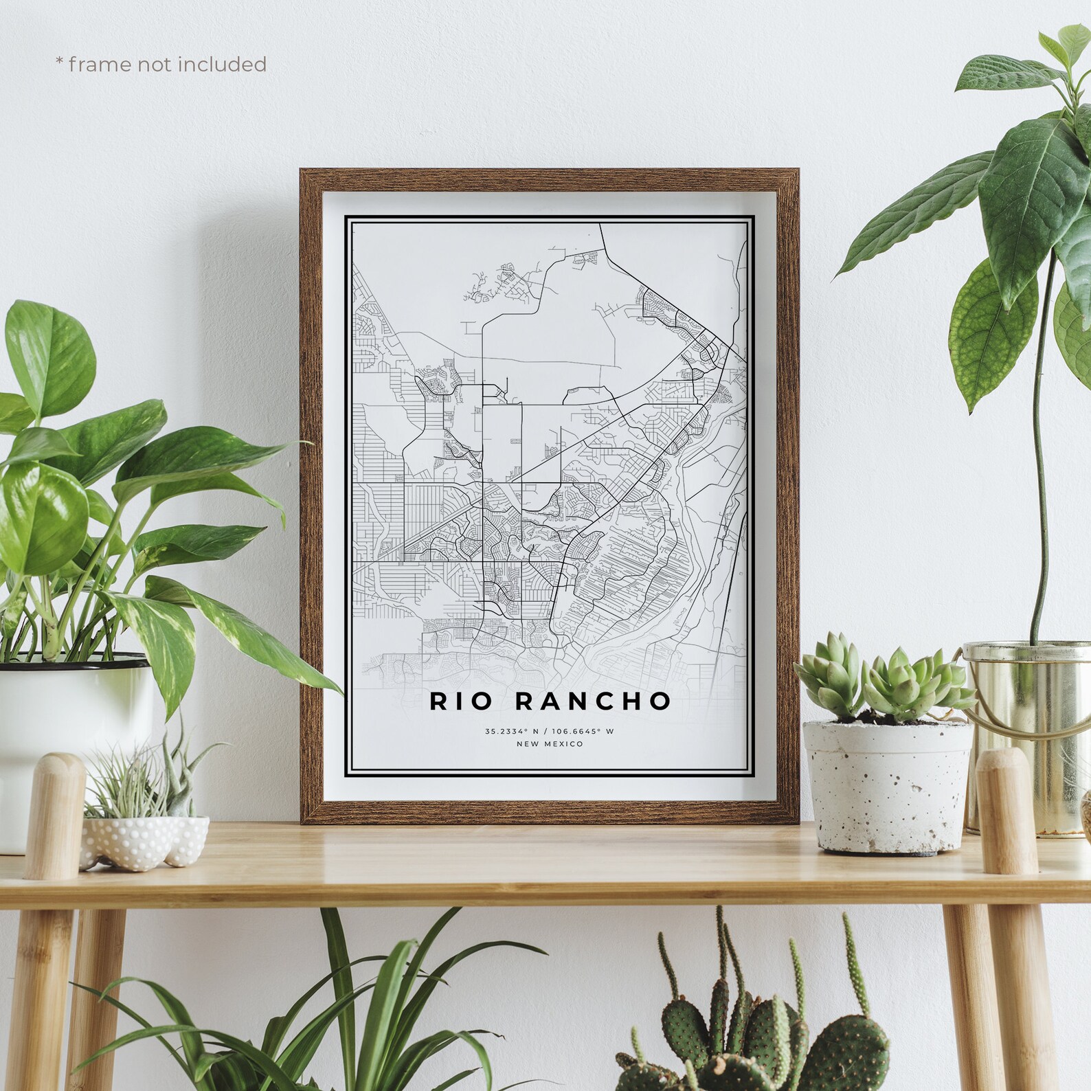 Rio Rancho Map Print Rio Rancho Street Map Poster New | Etsy