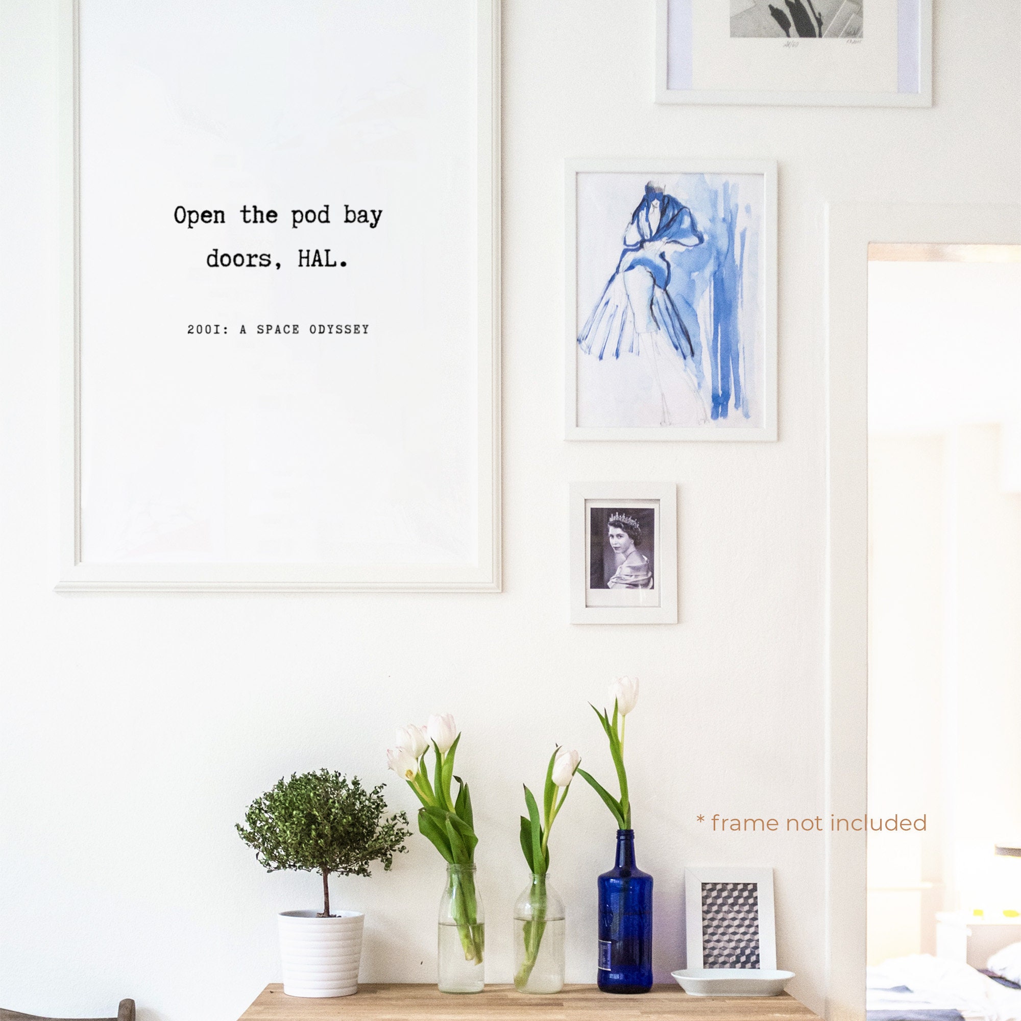 Open The Pod Bay Doors Quote 2001 A Space Odyssey Open the pod bay doors HAL Quote Print | Etsy