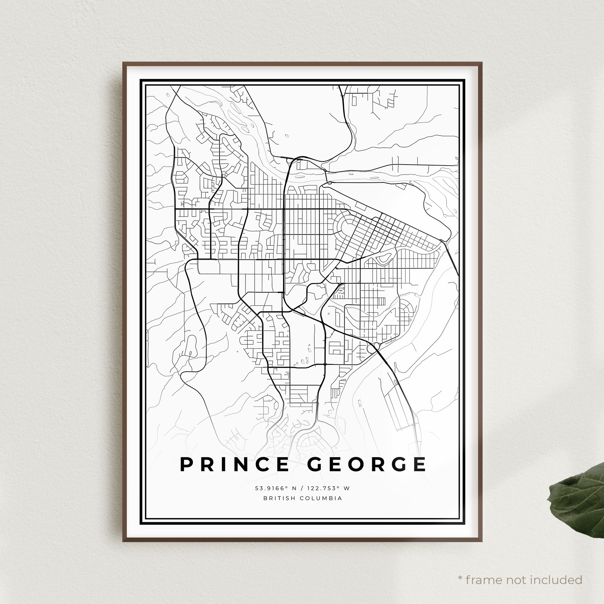 Prince Map Print Prince Street Map Poster Etsy