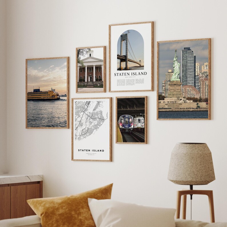 staten-island-wall-art-set-of-6-new-york-travel-prints-city-map-and