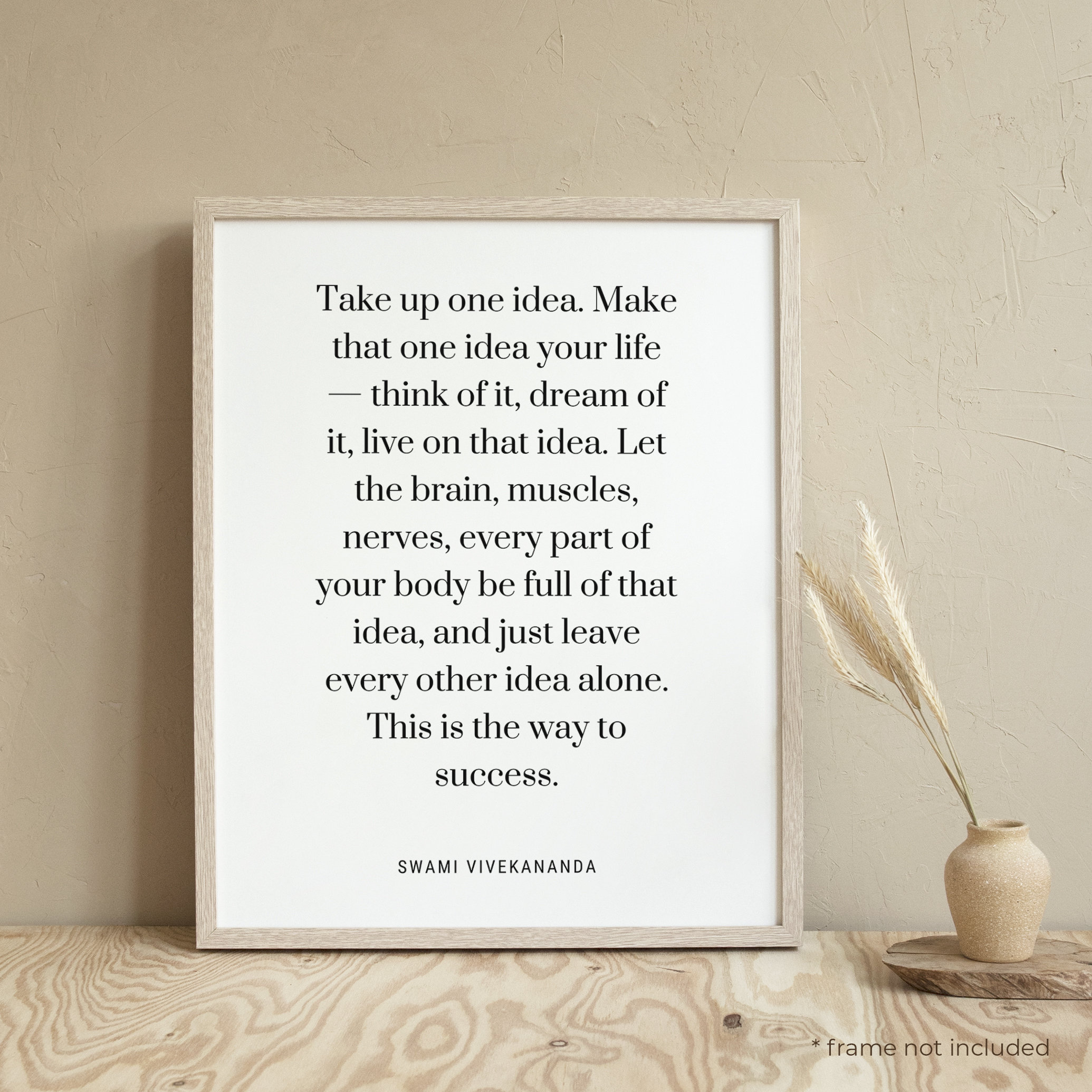 Take Up One Idea