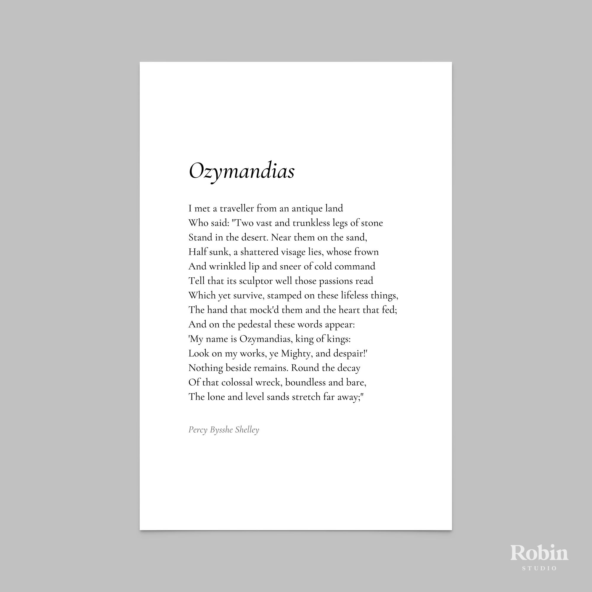 ozymandias percy bysshe shelley ozymandias percy bysshe shelley