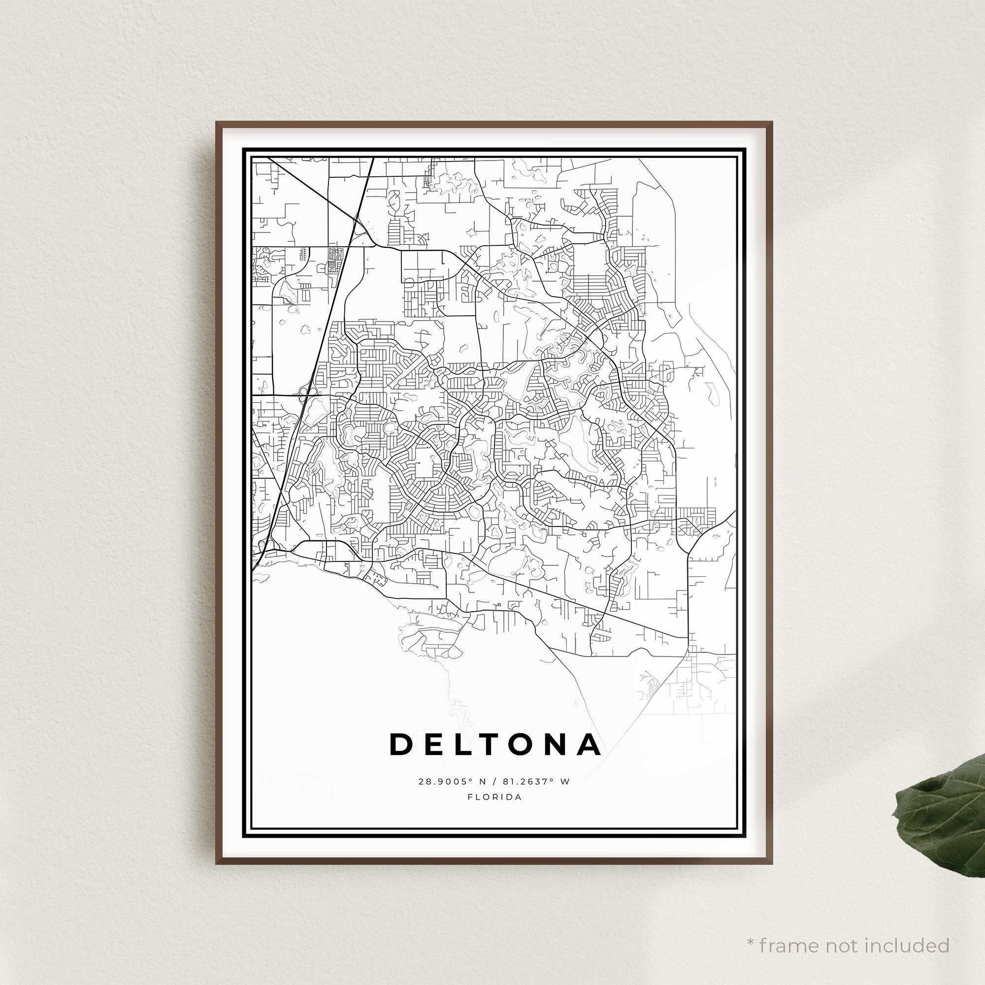 Deltona Map Print Deltona Street - Il Fullxfull.2612754740 Jlye
